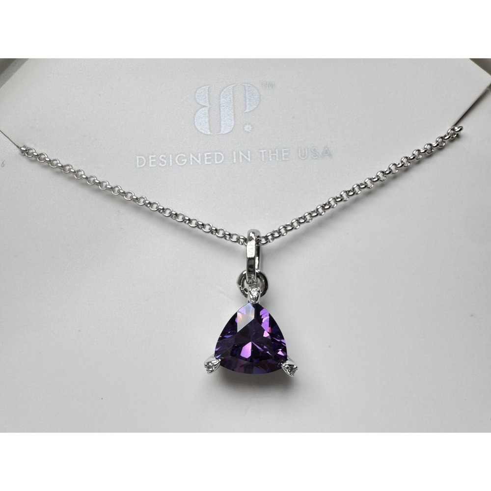 Bomb Party Necklace - NK51750 Timeless In The Details- Amethyst Cubic Zirconia